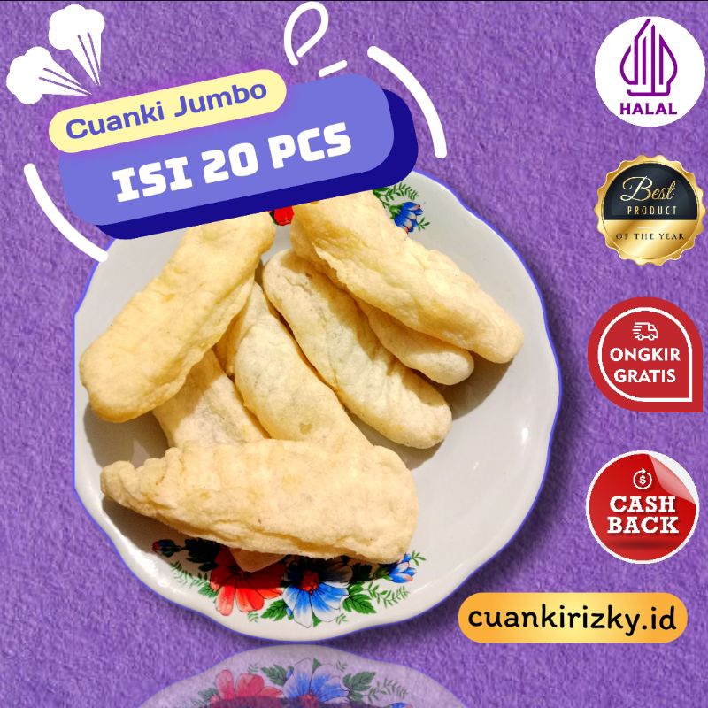 

Cuangki lidah JUMBO isi 20 pcs