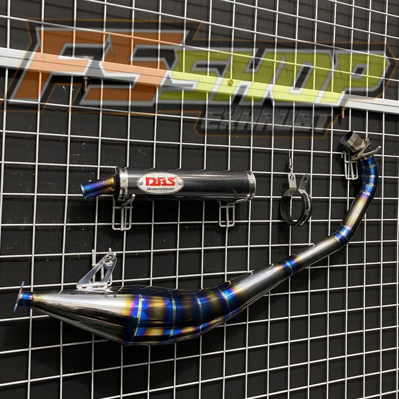 KNALPOT SATRIA HIU/LUMBA DBS TITANIUM SANBLAST