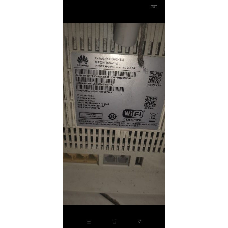 ONT HUAWEI 5U gpon