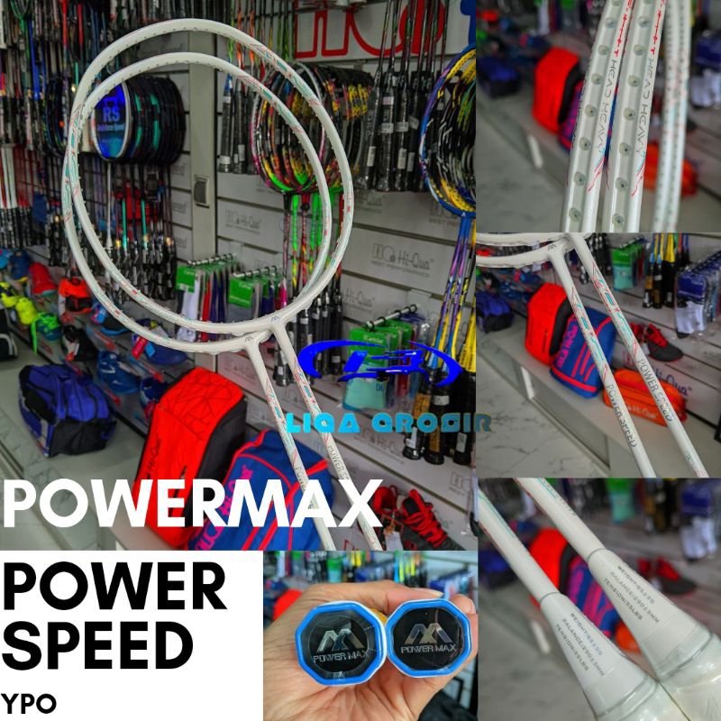 RAKET BADMINTON POWERMAX POWER SPEED ORIGINAL RAKET MURAH BERKUALITAS RAKET 35LBS