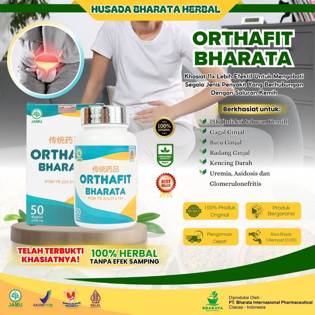Obat Infeksi Saluran Kencing & Prostat - Orthafit Bharata Herbal (100% Produk Herbal Berkhasiat)
