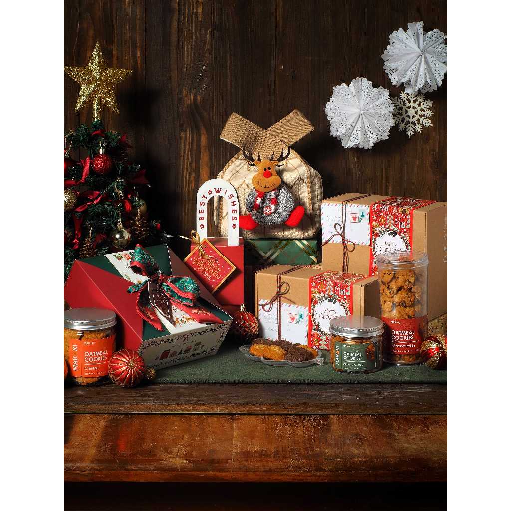 

Hampers Natal Cookies Oatmeal dan Kue Kering | Christmas Gift Cookies Oatmeal MAKOKI