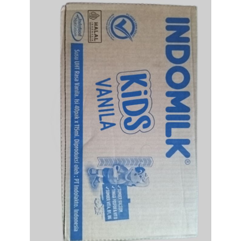 

indomilk vanila kids 1 dus isi 40x115ml