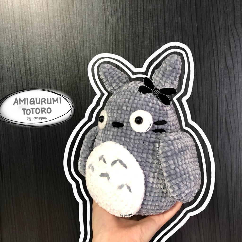 [ FrappooCrochet ] - Totoro Doll Crochet  - Rajutan Boneka Totoro Handmade