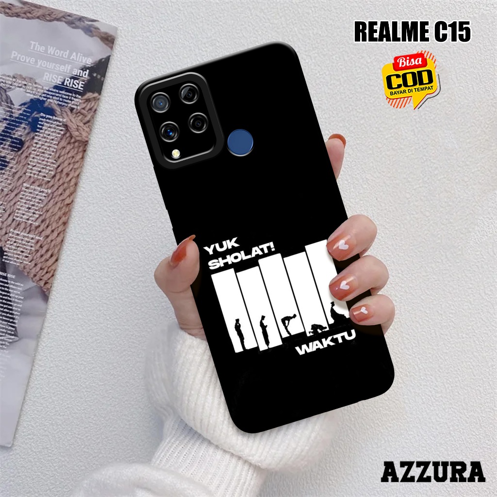 AZZURA - Case Realme C15 - Fashion Case Muslim - Softcase Realme C15 - Casing Hp Realme C15 - Kasing