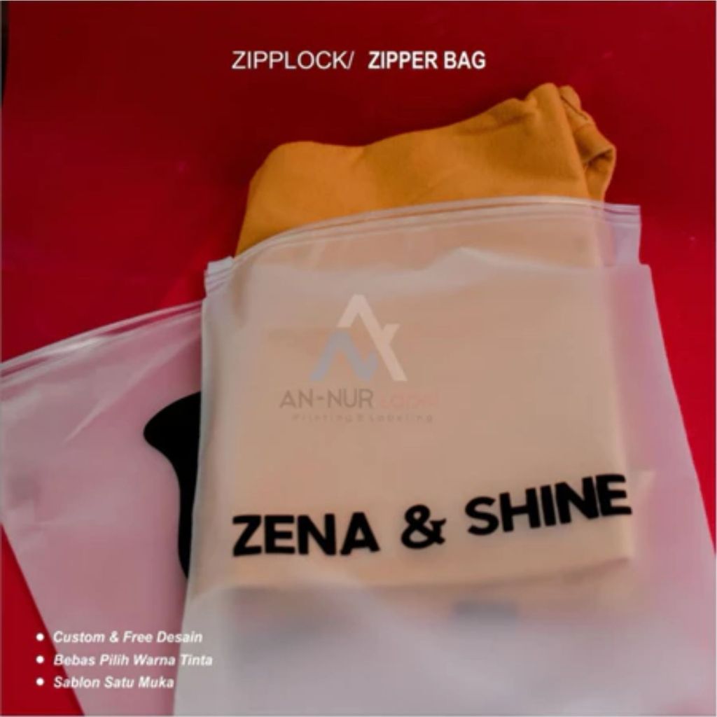 

Zipper lock Plastik ziplock Sablon plastik mika import plastik shopping bag kantong packaging