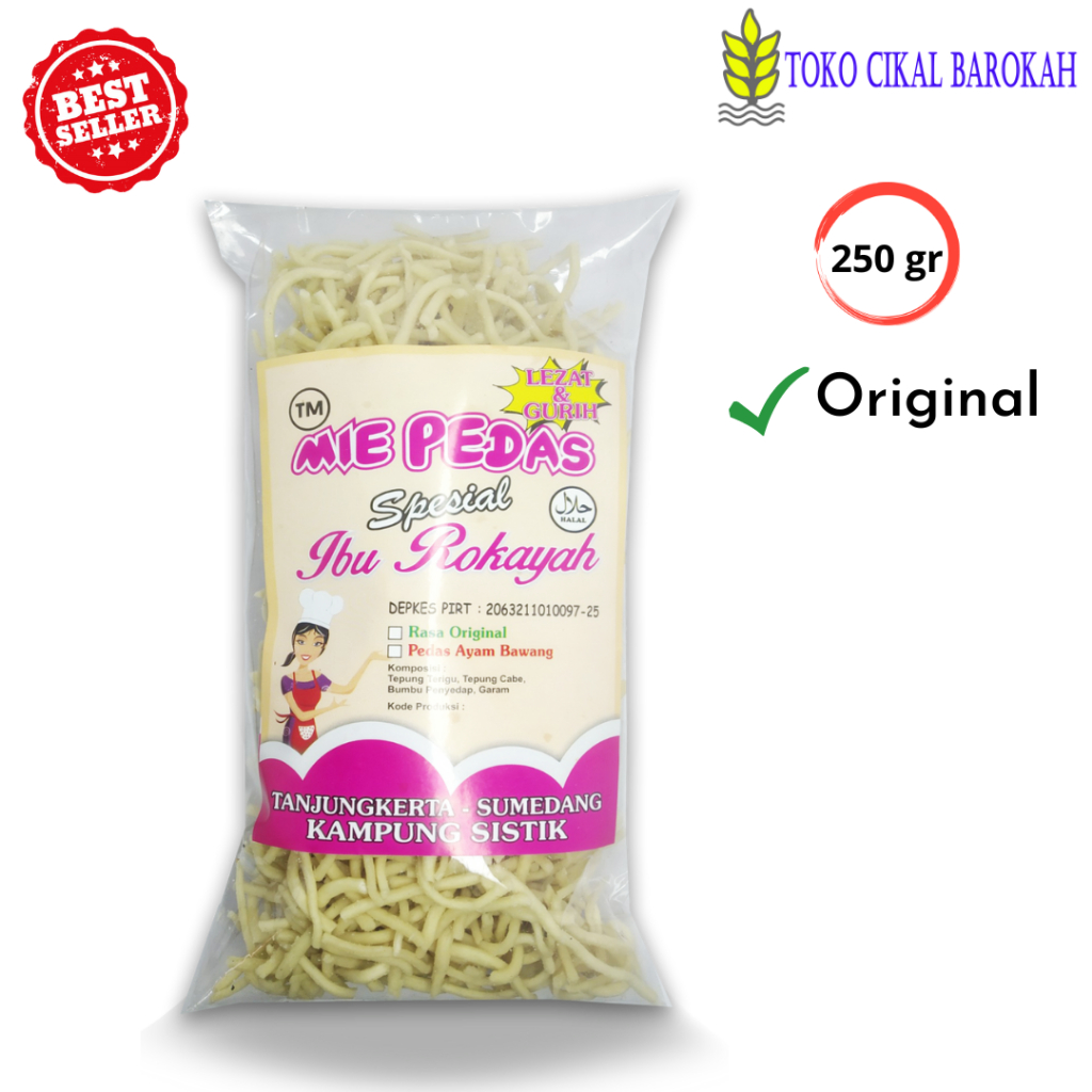 

Sistik Mie Pedas Ibu Rokayah Gurih Nikmat 250 gram