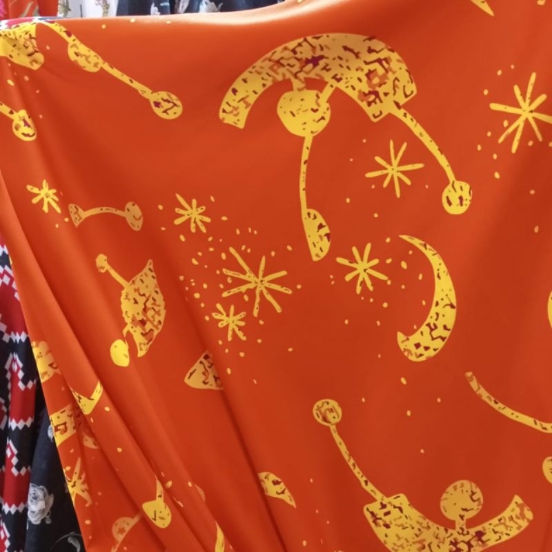 kain satin silk motif premium - kain satin silk motif - kain satin Velvet premium - kain satin meter