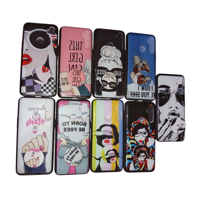 CASE LADY POP SOCKET SAMSUNG J2 CORE, A11/M11, A20/A30, A21, A20S, A50, M30S