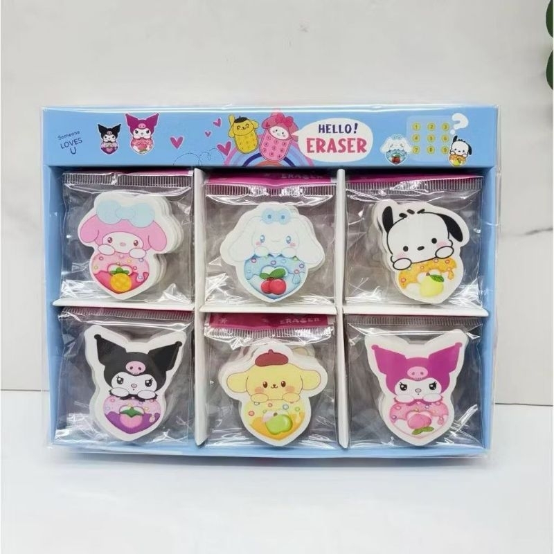 

eraser sanrio penghapus sanrio kuromi melodi cinamoroll pocacho