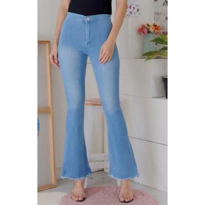 Termurah Cutbray Loose Sobek Lapis Wanita L Celana Jeans Cutbray Wanita L Carla Loose Cutbray Jumbo