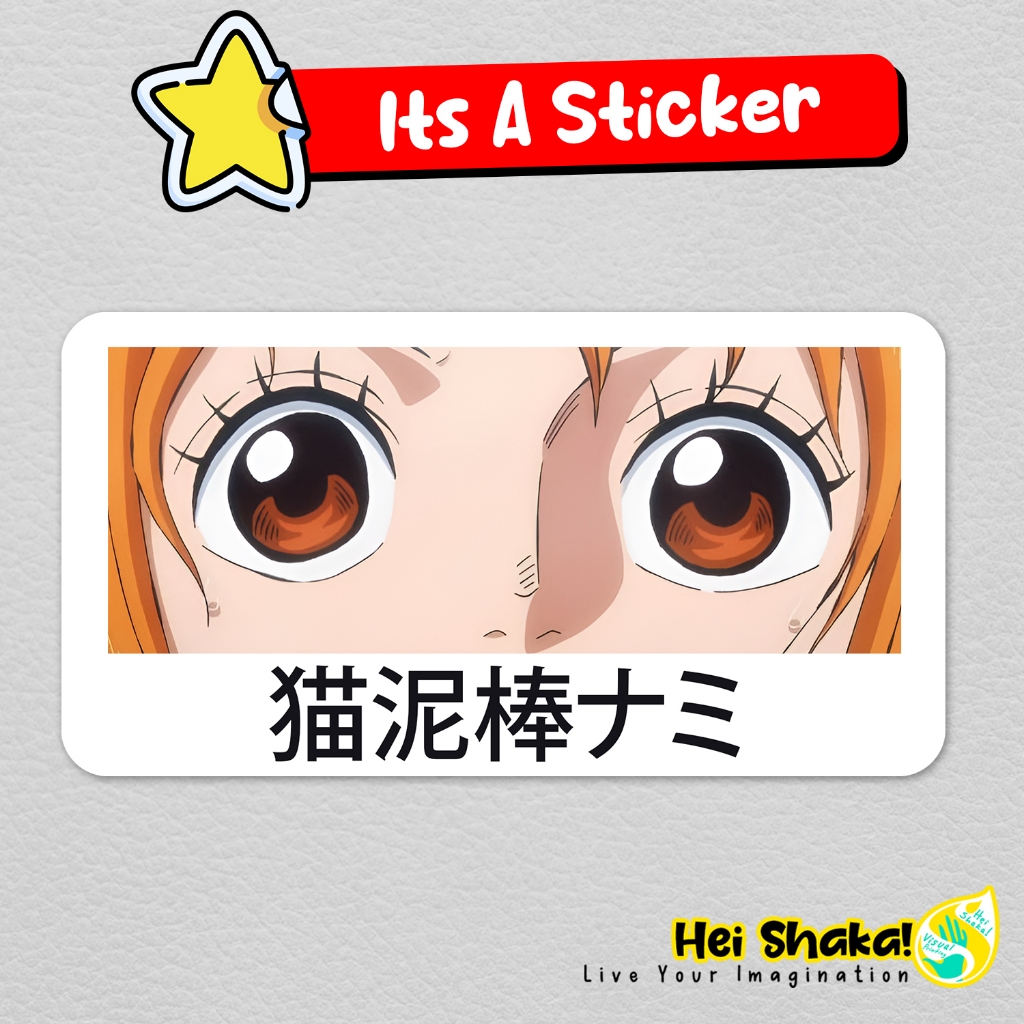 

Stiker Nami Eye Contact One Piece Sticker Anime Manga Nakama Bahan Vinyl Anti Air