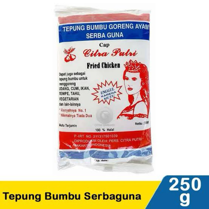 

Tepung bumbu serbaguna Citra Putri 250gr