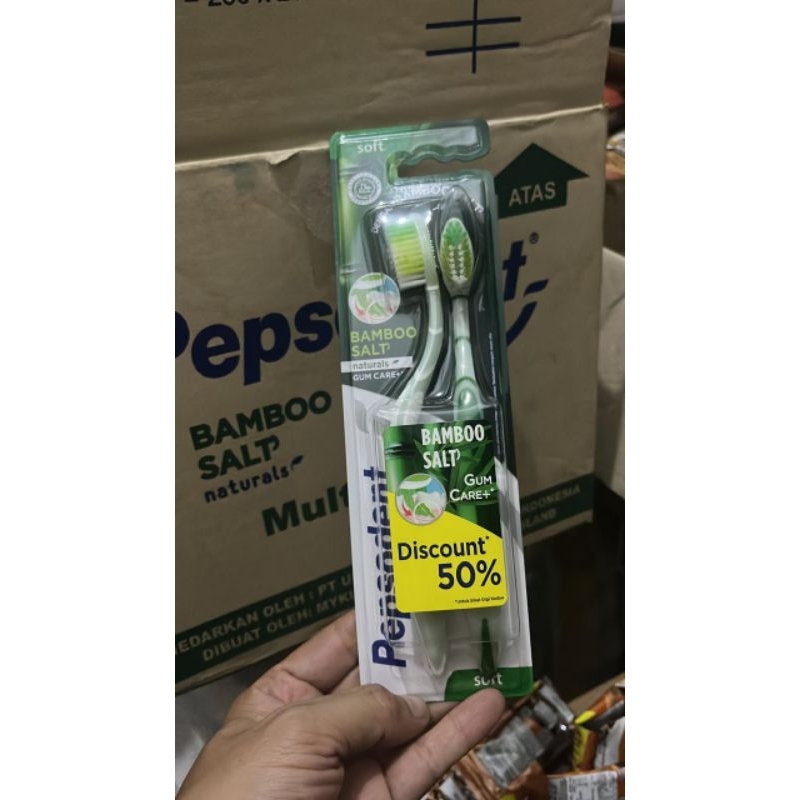 Sikat Gigi Pepsodent Bamboo Salt Original