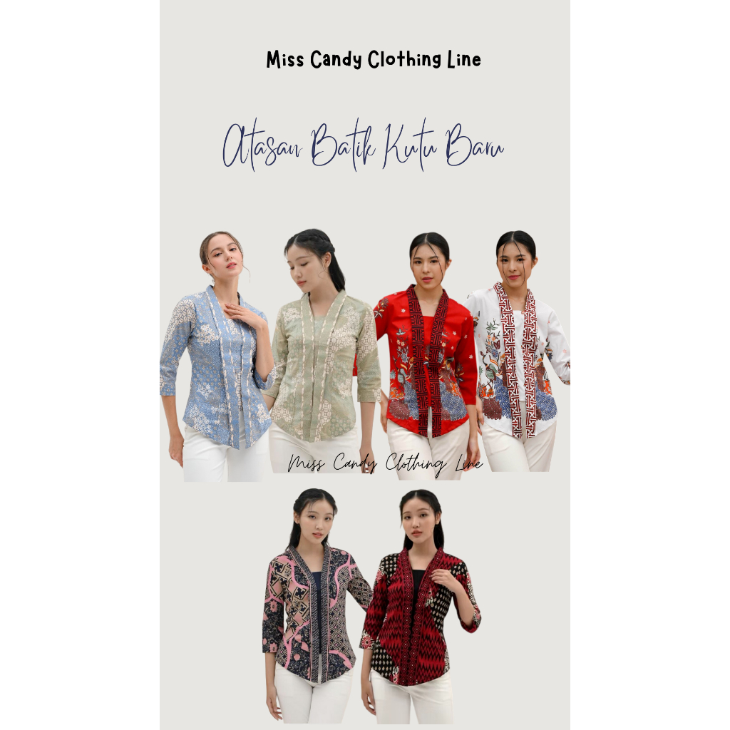 Atasan Batik Wanita Modern Kutu Baru 336p ICE ASB BNI BBC