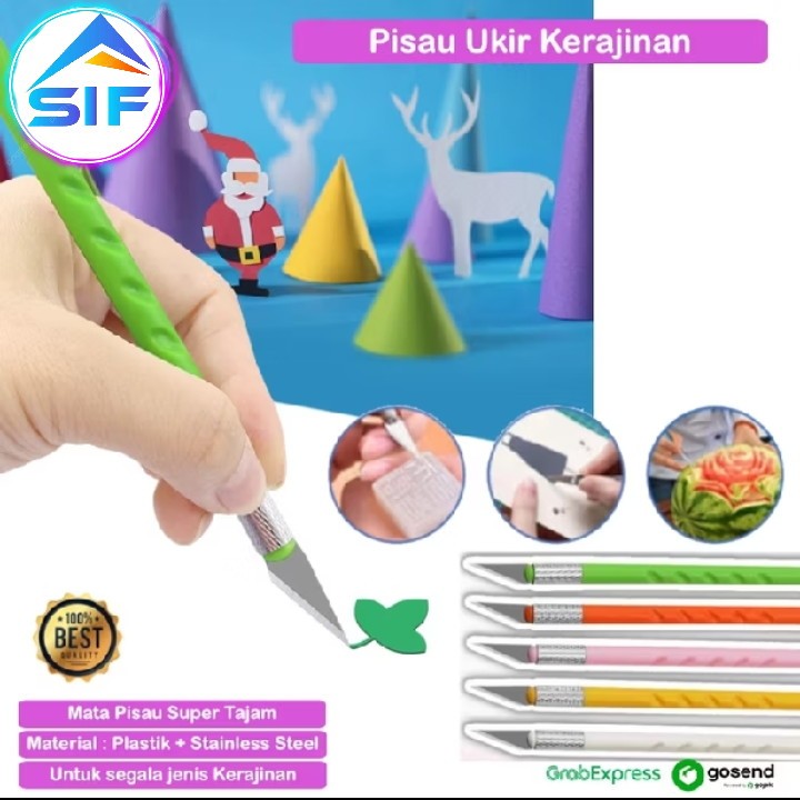 

Pisau Ukir Kerajinan Crafting Art Knife Cutter Craft Pen Alat Pemotong Kertas Kayu Seni Super Tajam Unik Praktis Simpel