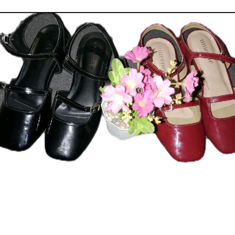 sandal heels slop wanita