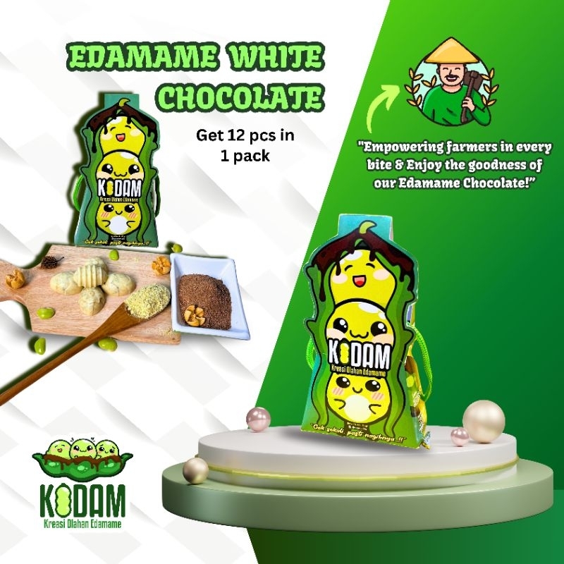 

Cokelat Edamame|Edamame White Chocolate| Product by Kodam