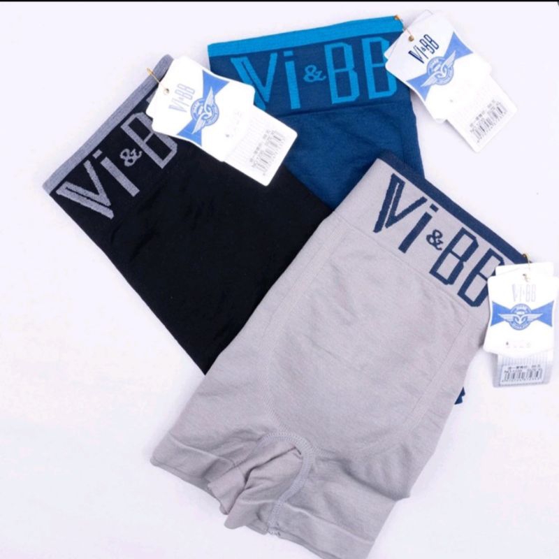 ISI 6 PCS CD PRIA SEGIEMPAT Vi&BB BOXER PRIA Vi&BB Celana Dalam Pria Vi&BB