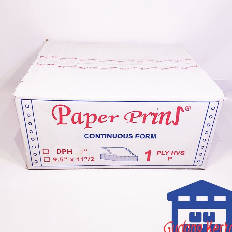 

Diskon Promo CONTINUOUS FORM 912 2 X 112 1PLY PAPERPRYNS BAGI 4 WARTEL R56