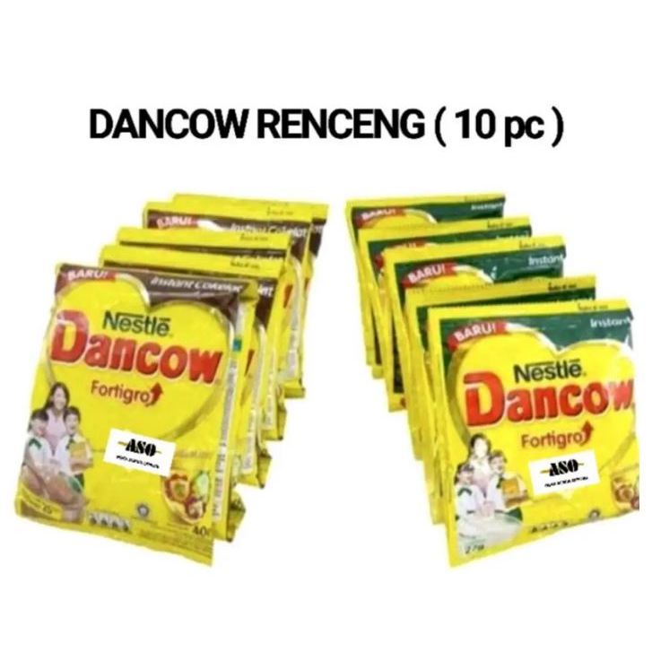 

DANCOW fortigro susu bubuk putih sachet RENCENG rencengan rasa original ISI 10 PROMO