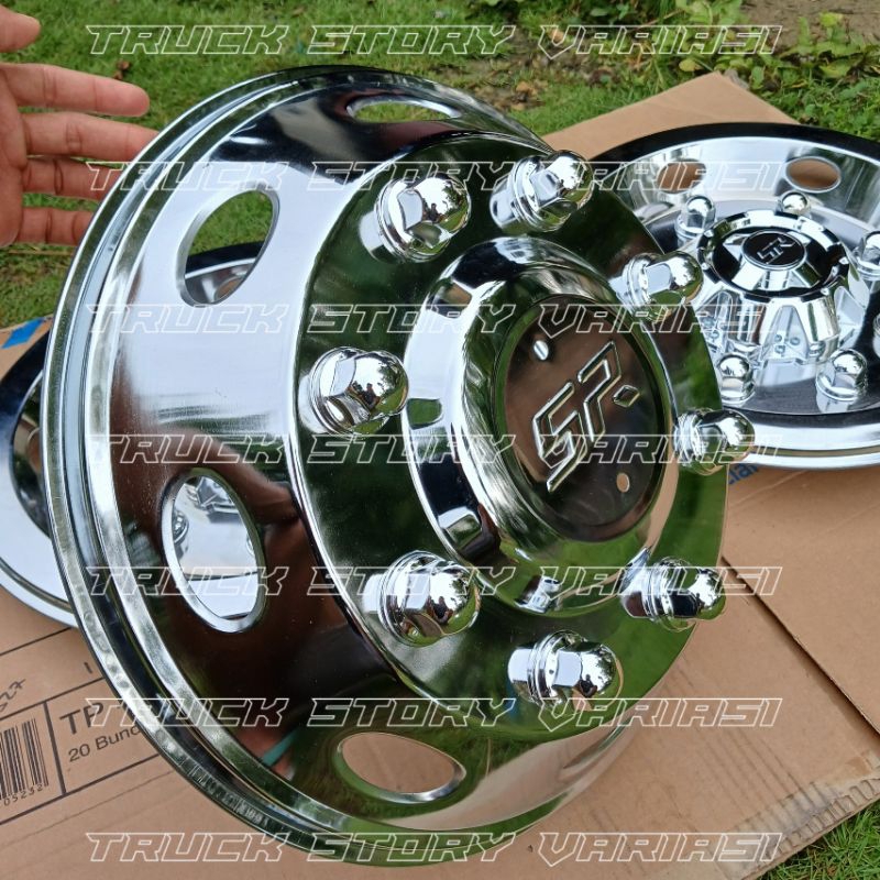 Wildop Truk Ring 16 Pariwisata Bahan Stainless Crom Bonus Dudukan