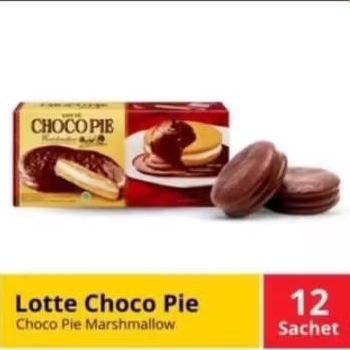 

Lotte Choco Pie 1 Box Isi 12 @ 28 gram