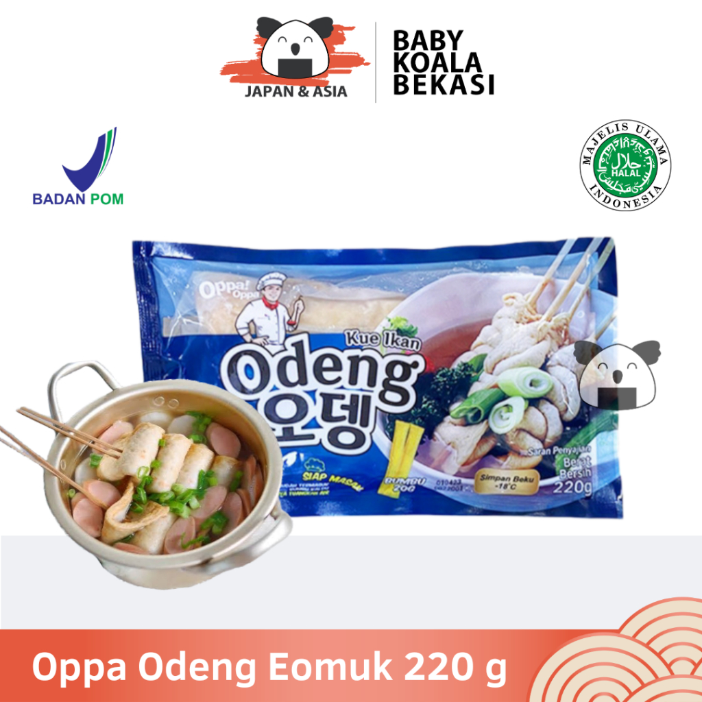

OPPA Odeng 200 g + Bumbu 20 g Halal | Eomuk Kotak | Korean Fish Cake-- Bekasi