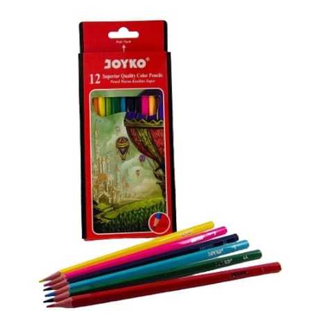 

PENSIL WARNA/COLOR PENCIL MEREK JOYKO 1 SET ISI 12 WARNA CP-100