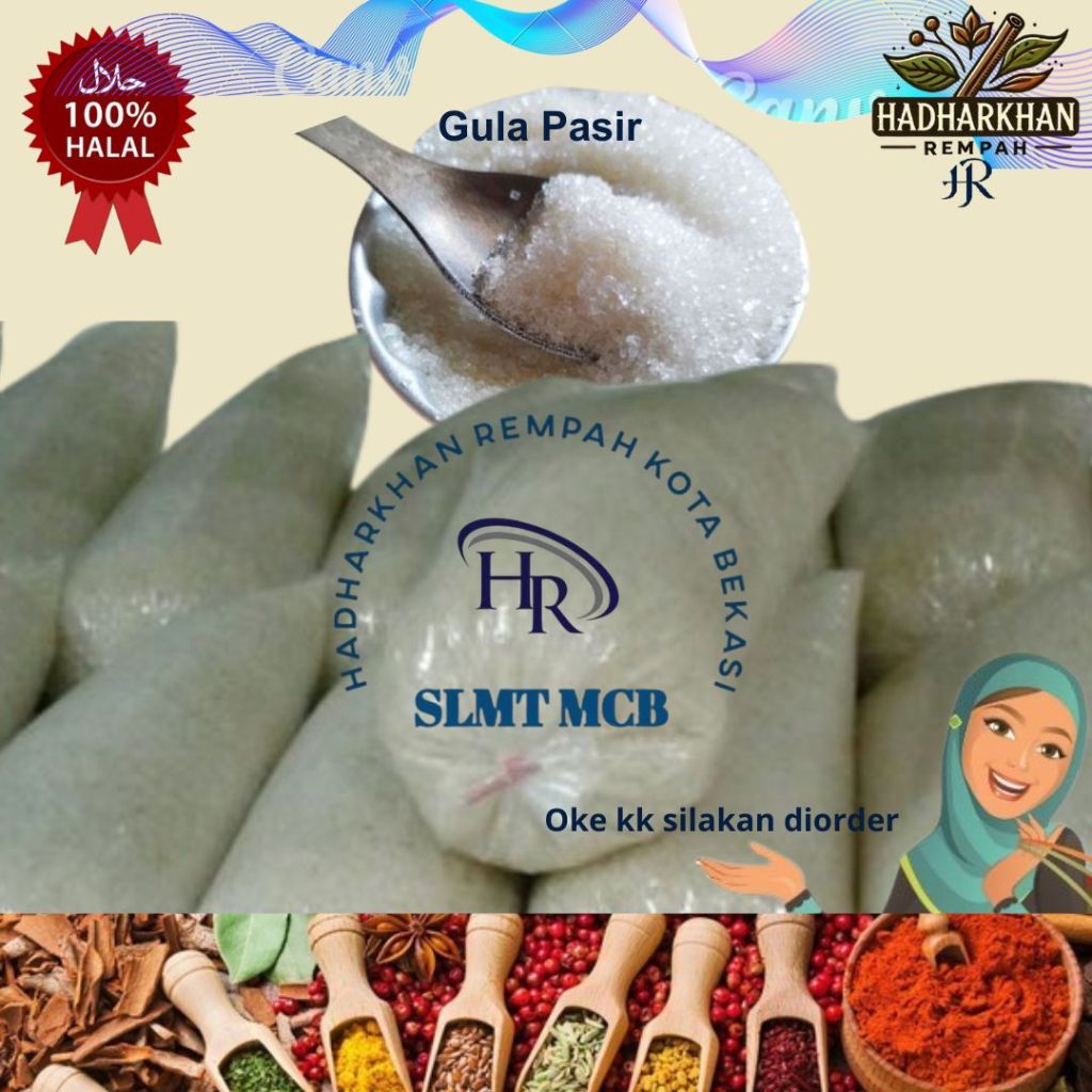 

Gula putih/Gula Pasir 1 kg repack