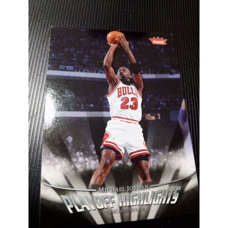 Kartu Basket Fleer Michael Jordan playoff highlights #7 kartu basket