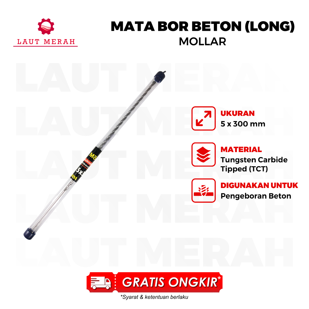 Mata Bor Beton Mollar Panjang 30Cm