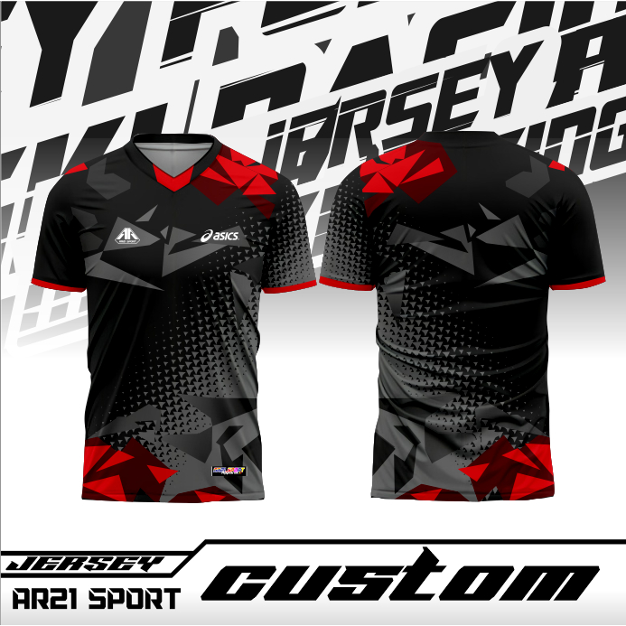Ar21_sport Jersey Training Santai Fullpriting bahan adem Ready stock