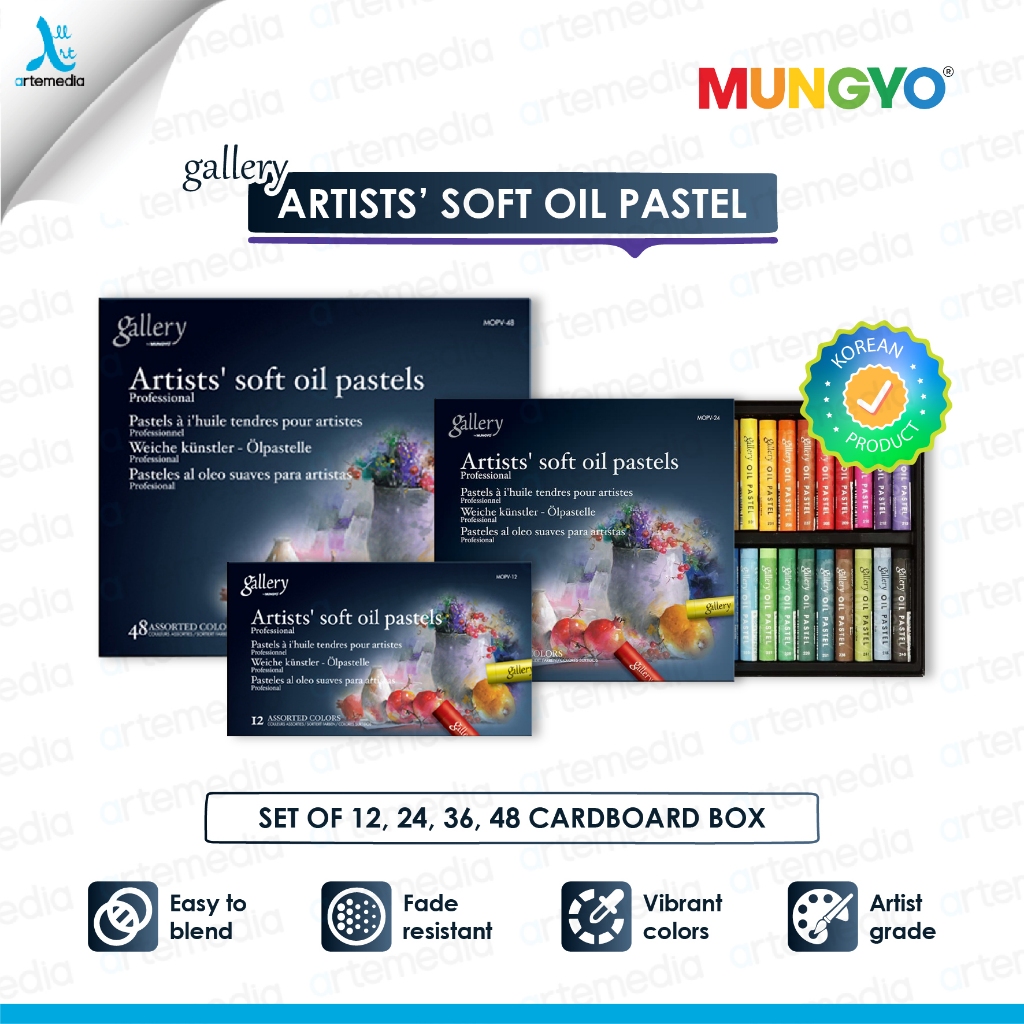 

MUNGYO GALLERY ARTISTS SOFT OIL PASTEL SET CRAYON MINYAK