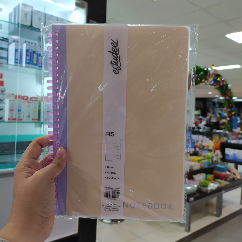 

GRAMEDIA KEDIRI - ESTUDEE SOFT SPIRAL NOTEBOOK B5 KHAKI