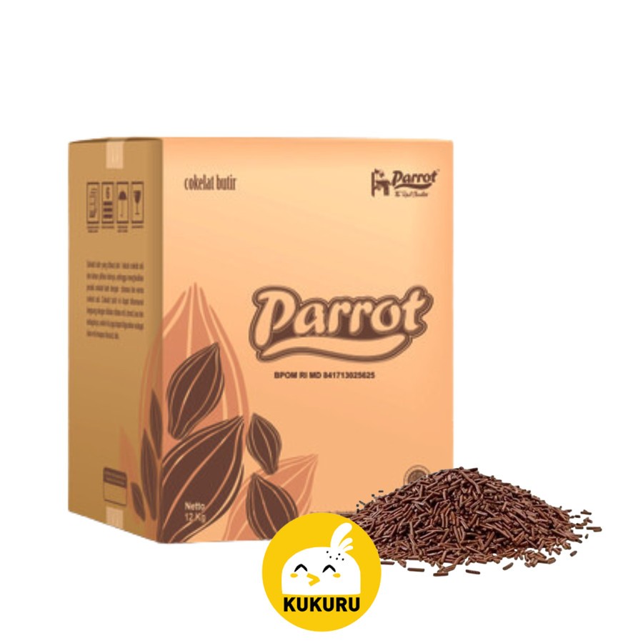 

MESES PARROT COKELAT BUTIRAN / TOPPING KUE HAGELSLAG MUISJES REPACK (1 KG)