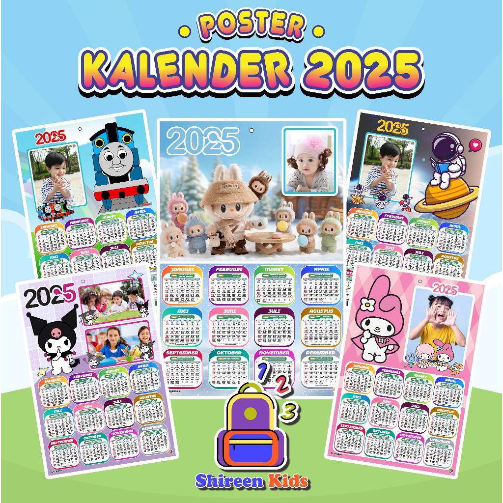 

Kalender poster CUSTOM FOTO - Kalender dinding CUSTOM - KALENDER POSTER 2025