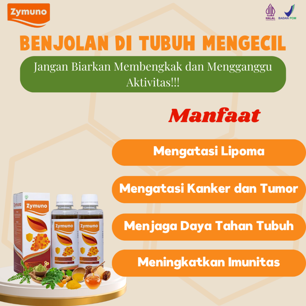 

ZYMUNO MADU HERBAL ATASI BENJOLAN SECARA ALAMI - PAKET 1 BOX
