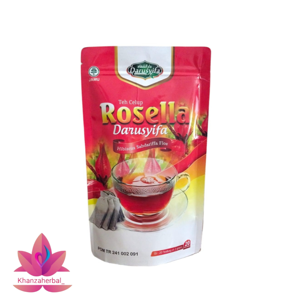 

Teh Celup Rosella Darusyifa Isi 20 | Antioksidan Alami Original | Teh Rosela Darusyifa Kemasan Pouch