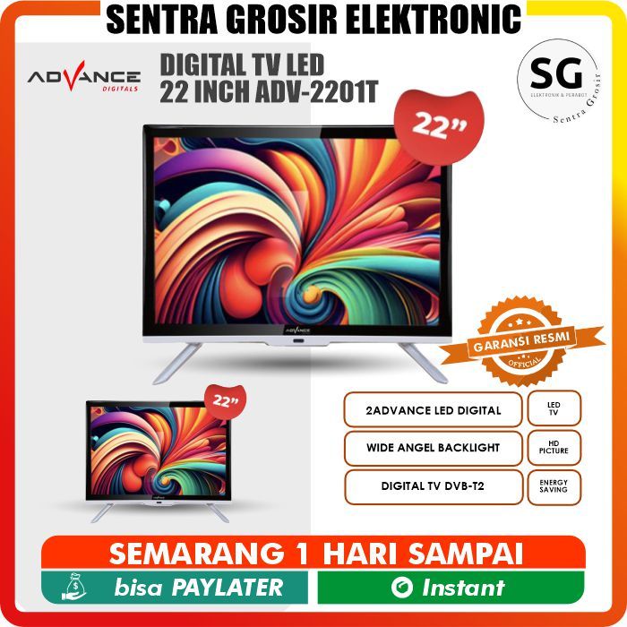 ADVANCE DIGITAL TV LED 22 INCH ADV-2201T / TV Digital / TV LED