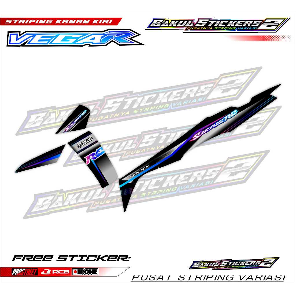 STRIPING VARIASI YAMAHA VEGA R NEW SIRIUS / STICKER LIST VARIASI MOTOR VEGA R NEW SIRIUS