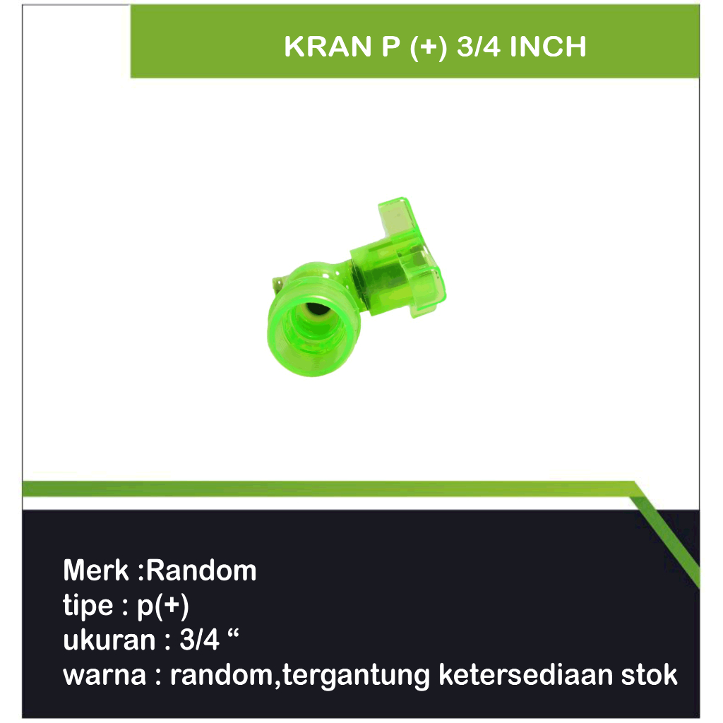 kran air plastik /Kran P (+) 3/4 Inch / Kran Kamar Mandi/Kran air/kran dapur
