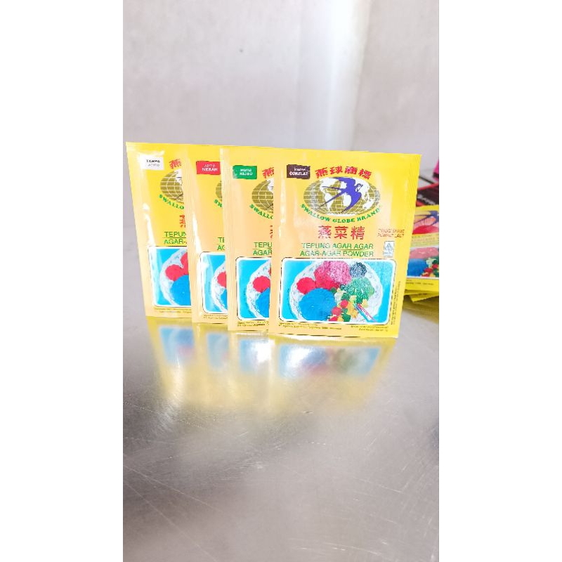 

[ 1 pcs ] Agar Agar Swallow Globe Plain Warna 7 Gram