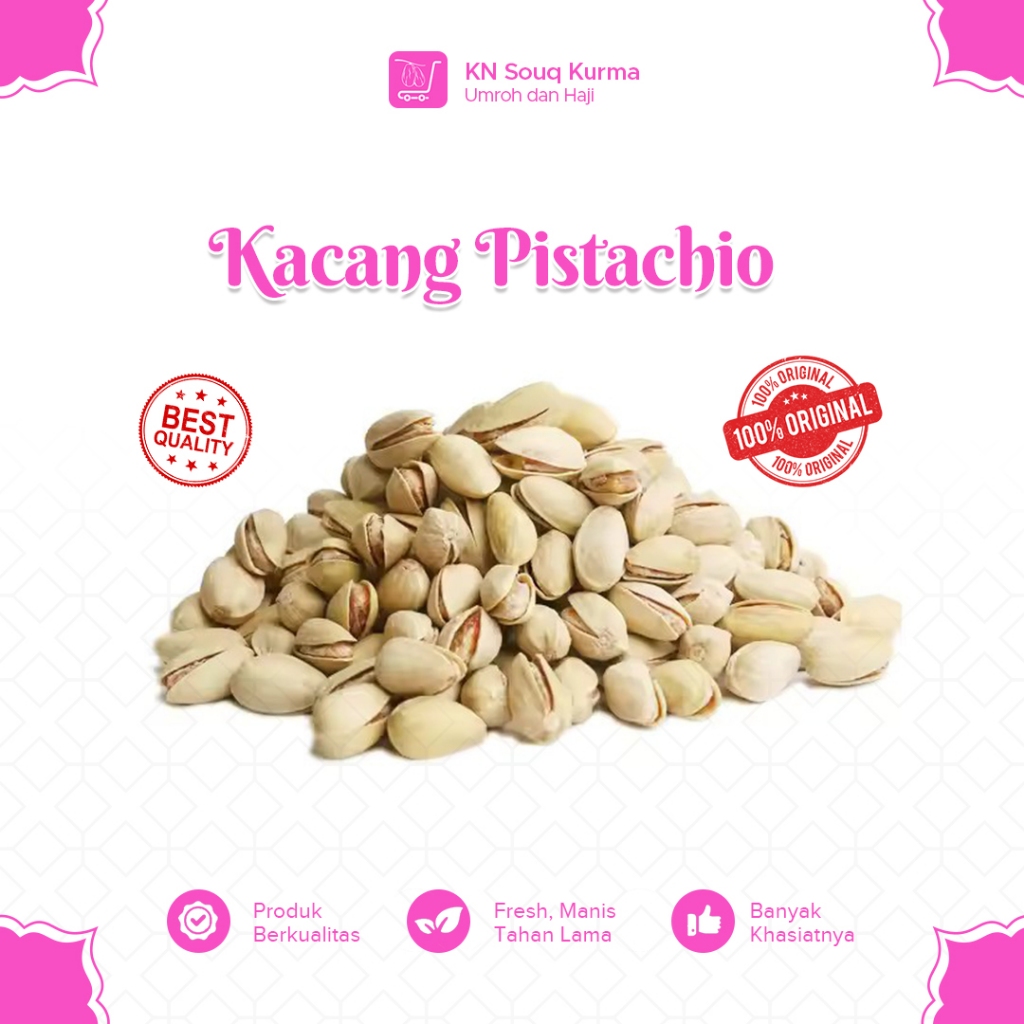 

Kacang Pistachio Arab Fustuk Murah - 100% Original - Oleh Oleh Haji dan Umroh