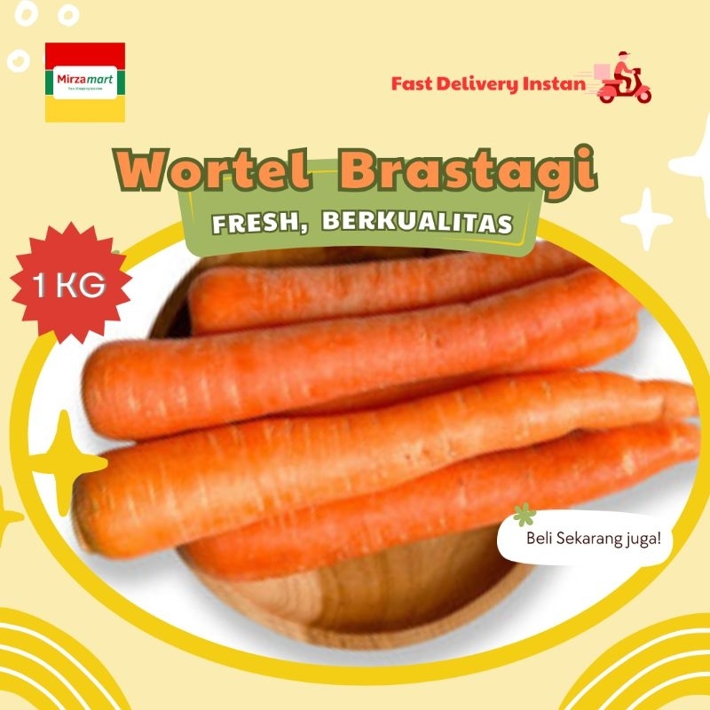 

Wortel Brastagi Fresh Berkualitas 1KG Mirzamart