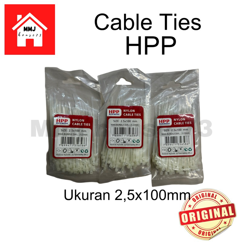 

Cable Ties Ukuran 2,5x100mm