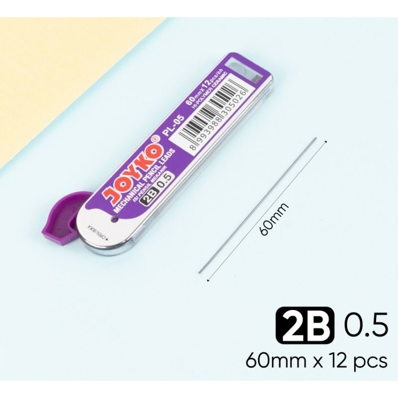 

isi pensil mekanik joyko 2b 0.5mm (hargasatuan)