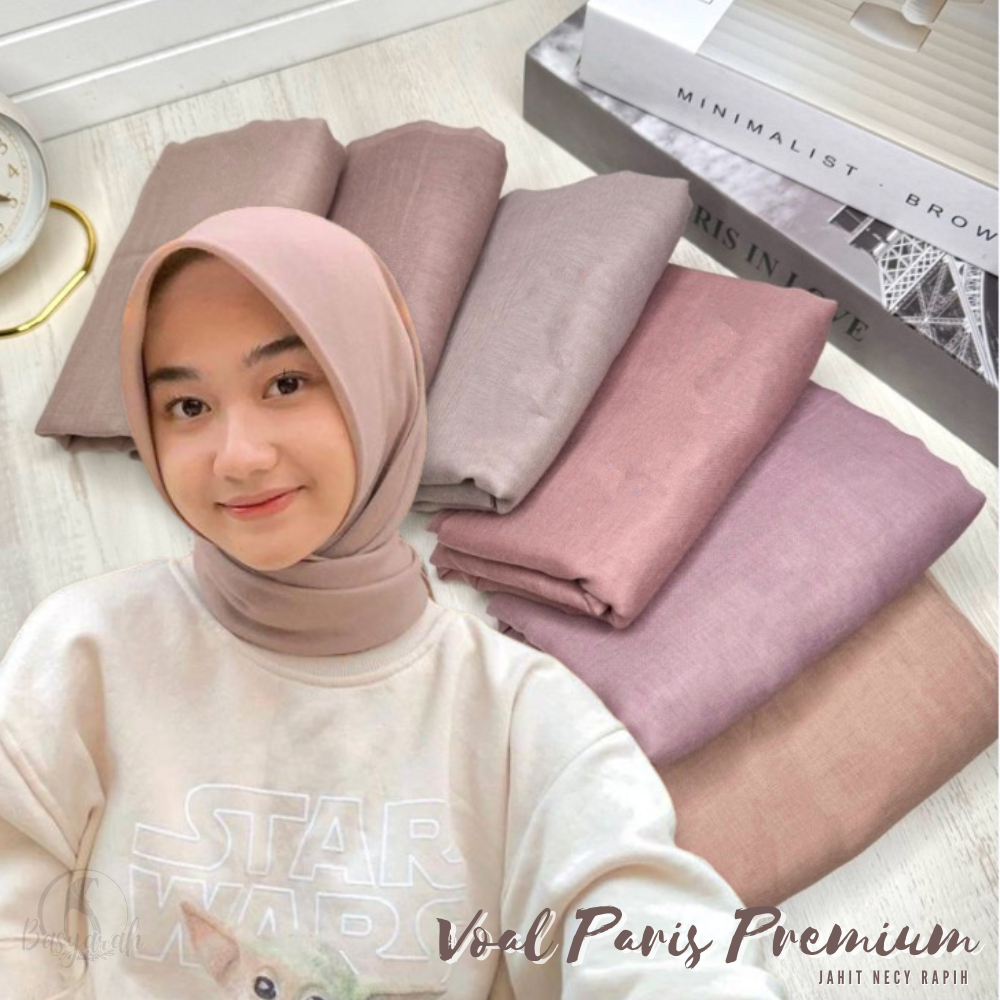 Jilbab Paris Jadul Premium | Daily Hijab Jilbab Paris Voal Premium Segiempat | Kerudung Segi Empat P