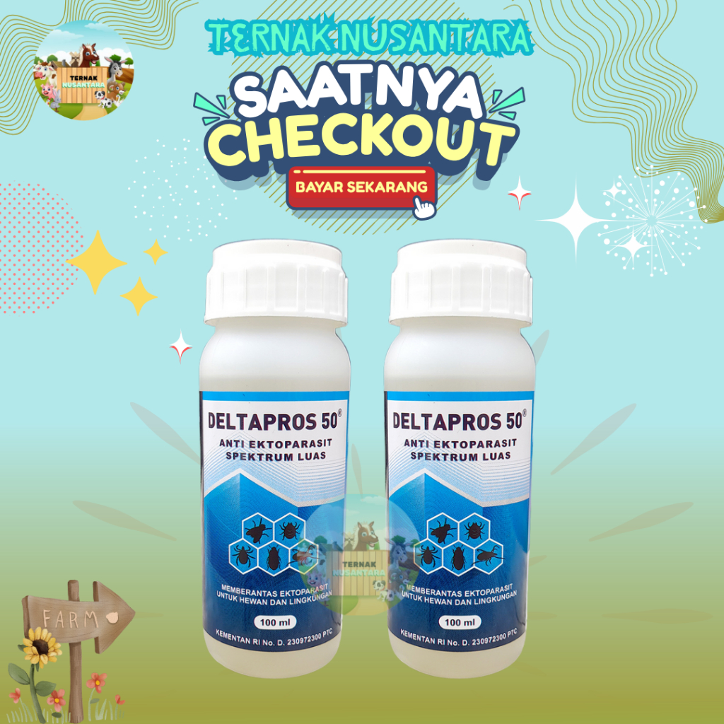 DELTAPROS 100ML VADCO - Obat Pembasmi Lalat & Larva Lalat Caplak Kutu Pinjal Pada Sapi Paling Ampuh