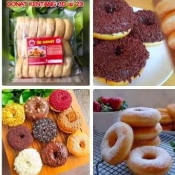 

Donat isi 20/donat mini isi 20/donatkentang/donat ungu